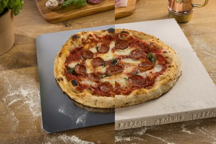 Pizzastahl vs. Pizzastein