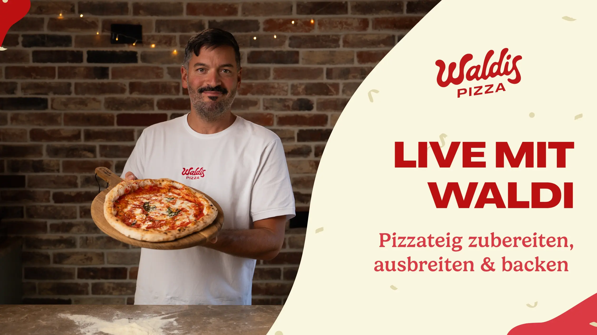 live mit Waldi pizza backen 