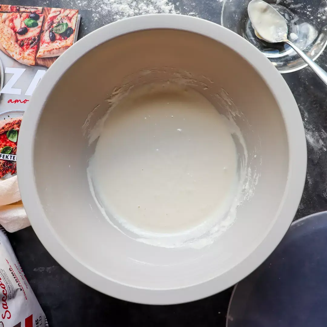 pizza vorteig zubereitung vor der Ruhephase