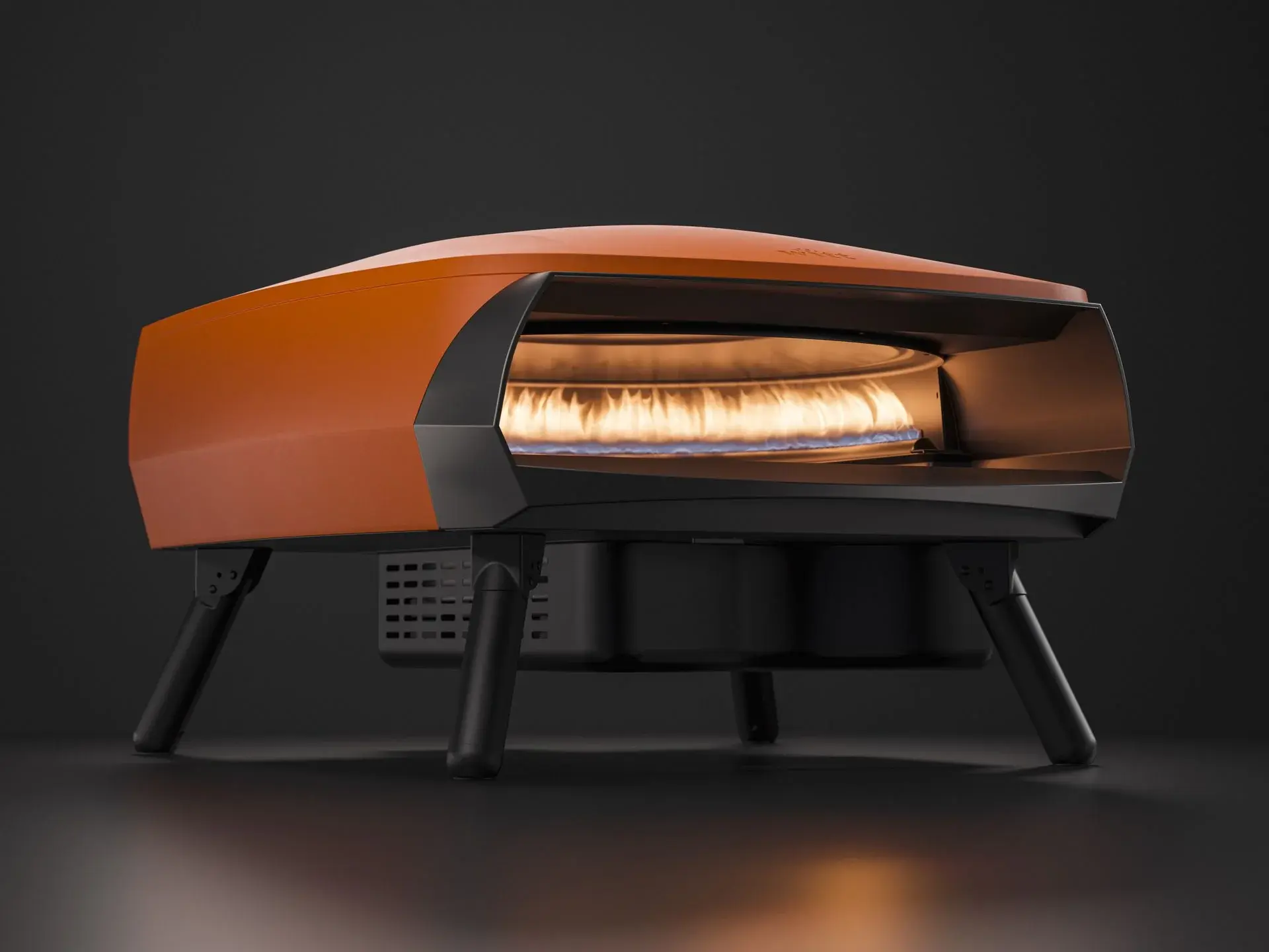 Witt Pizzaofen Gas Etna Rotante 16 Zoll in orange