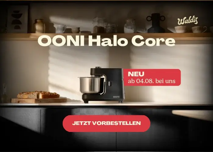 Neue Ooni Halo Core Teigmaschine ab 4.8. bei uns bestellbar