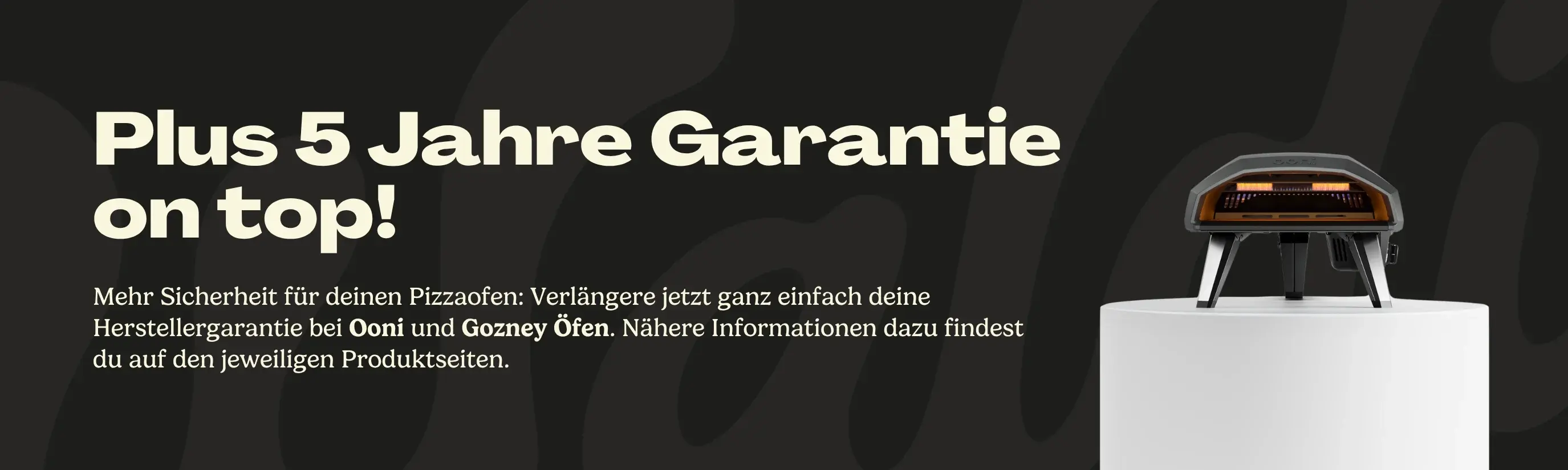 +5 Jahre Händlergarantie für Ooni und Gozney