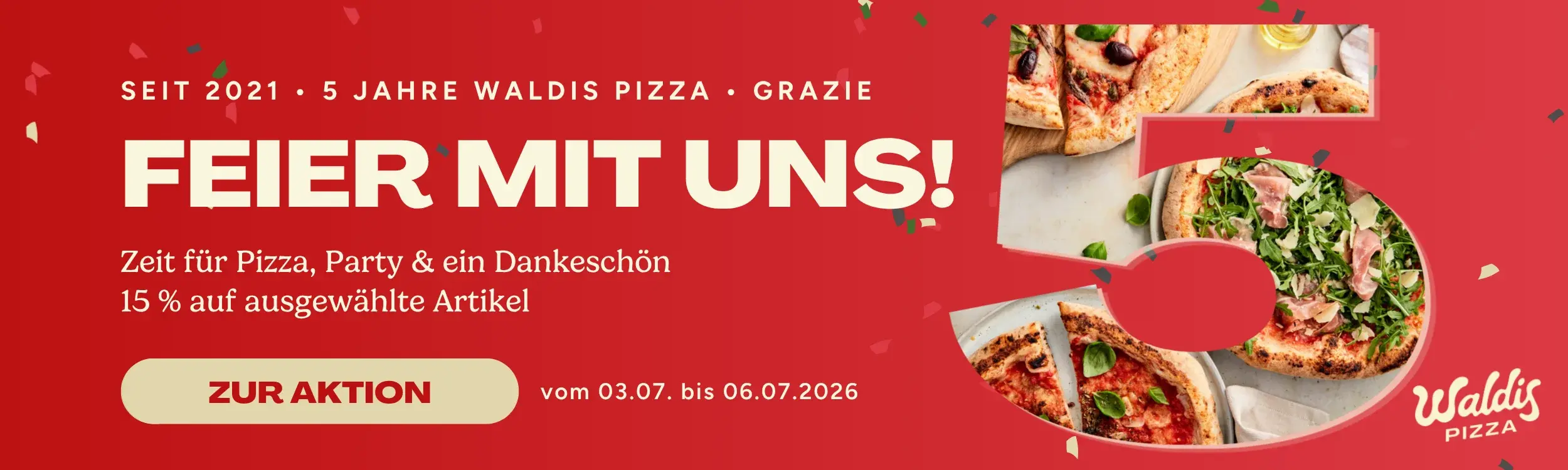 5 Jahre Shop Jubiläum - finde unsere Angebote