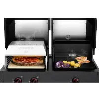 #475 Cozze Quattro 900 | 4-in-1 Gas-Grillstation mit Pizzaofen | schwarz
