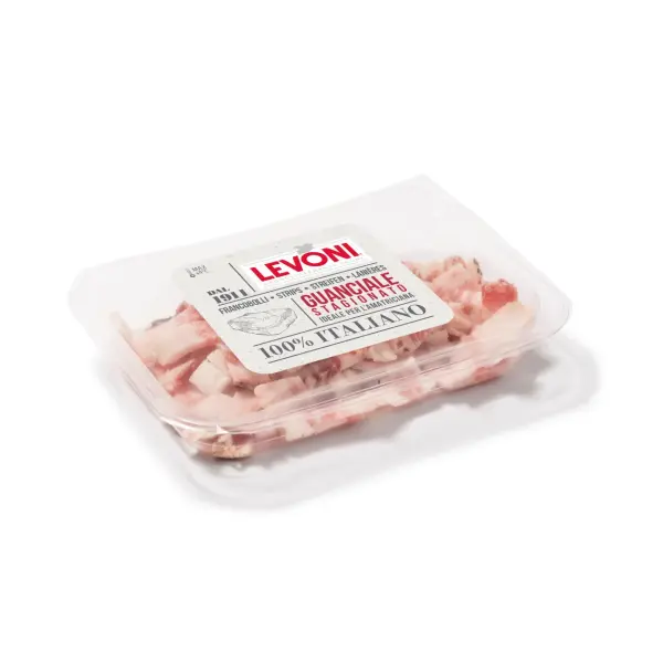 kurzes MHD Levoni Guanciale in Streifen | 90g
