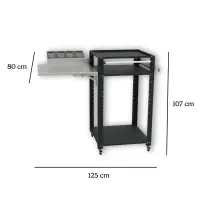 Pizzaofenwagen | Comfort | schwarz