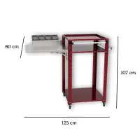 Pizzaofenwagen | Comfort | rot