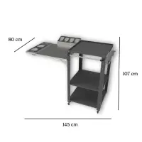 Pizzaofenwagen | Premium Comfort | anthrazitgrau