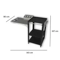 Pizzaofenwagen | Premium Comfort | schwarz