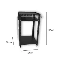 Pizzaofenwagen | Premium Comfort | schwarz
