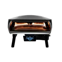 Witt ETNA Rotante 16 Control | Gas Pizzaofen | rotierendem Stein | Matt Schwarz