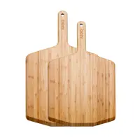 Ooni Pizzaschieber Bambus & Servierbrett | Ø 30 cm | Länge: 50 cm