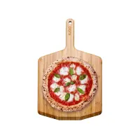 Ooni Pizzaschieber Bambus & Servierbrett | Ø 30 cm | Länge: 50 cm