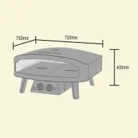 #342 B-Ware  Cozze 24" | Gas Pizzaofen | Black Edition