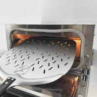 Effeuno Pizzaschieber perforiert | 33 x 33 cm | Stiel 37 cm