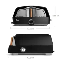#473 B-Ware Fat TONY Gas Pizzaofen | 450°C Pizzaofen mit Dual-Temperaturmessung | bis 34 cm Pizza
