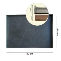 B-Ware Arbeitsplatte "Lucca" in Granitoptik | 68,5cm x 49,5cm | Waldis Pizza