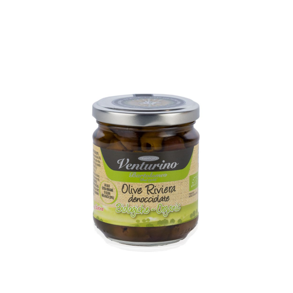 BIO Entsteinte Taggiasca-Oliven in nativem Oliven&ouml;l extra aus Ligurienl | 180 g