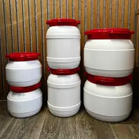Weithalsfass zur Mehllagerung | 2 kg Mehl