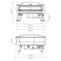 Witt ETNA Rotante 360° | Gas Pizzaofen | 16" | Stone