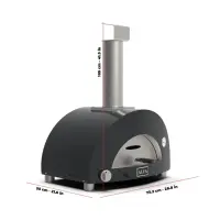 Moderno 1 Pizza | grau | Dual-Fuel | Alfa Forni