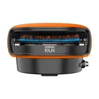 KILN R | 360° rotierenden Pizzastein | 2-Brenner Pizzaofen | 9,2 kW | terracotta