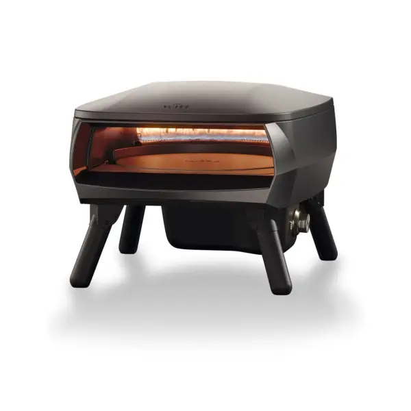PICCOLO Rotante 13" | Gas Pizzaofen inkl. Pizzaschaufel | C-Brenner | 5,2 kW | graphite schwarz matt