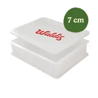 Pizzaballenbox mit Deckel | H7 cm | 40x30x7